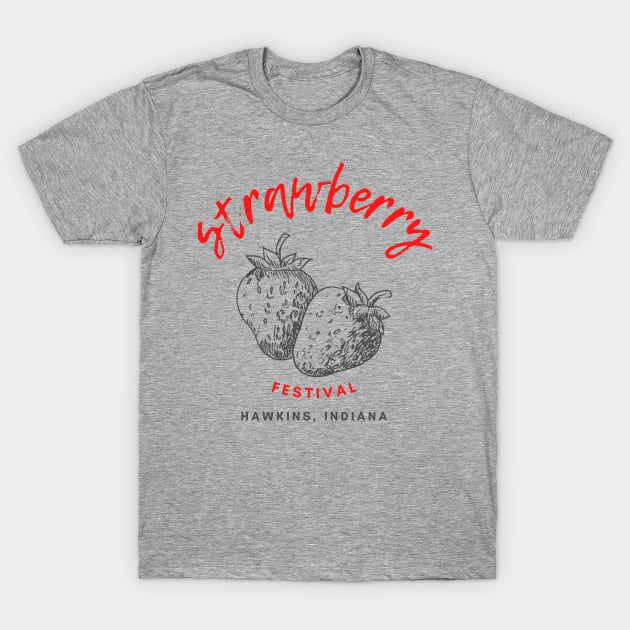 Stawberry Festival - Indiana T-Shirt by soubamagic